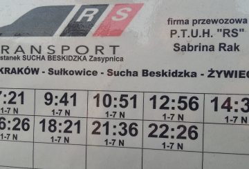 Nowe połączenie z Żywca do Krakowa przez Suchą Beskidzką!