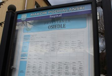Gmina Maków Podhalański: nowe rozkłady i naprawione gabloty