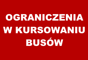 Ograniczenia w&nbsp;kursowaniu busów od&nbsp;19 października (Aktualizacja: 06.11)
