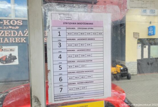 Korekta rozkładów jazdy Komunikacji Gminnej w&nbsp;Stryszawie